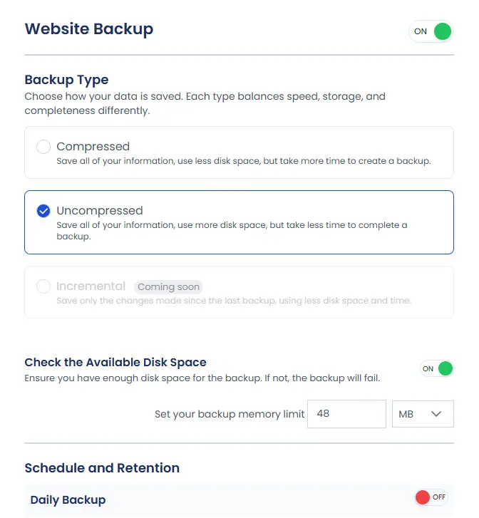 cPGuardX backup Screenshot