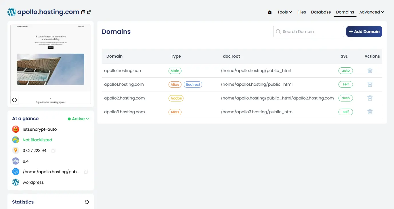 cPGuard+ Website Screenshot